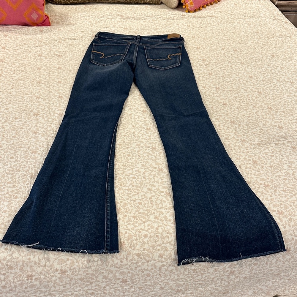 American Eagle Outfitters Dark Blue Flare Jeans